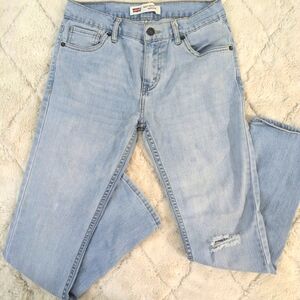 Levi's Brand Women's 502 Regular Taper Fit Blue Denim Jeans, size 14 or 27×27